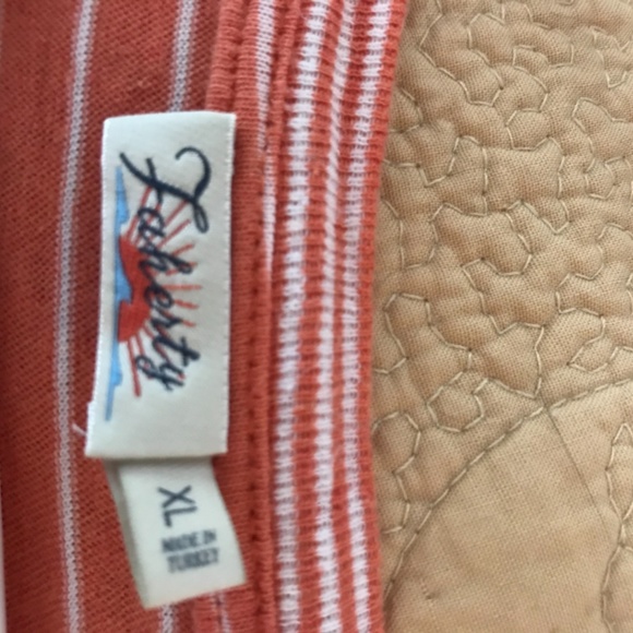 Faherty women’s Turkish cotton tee tangerine XL - Picture 4 of 8